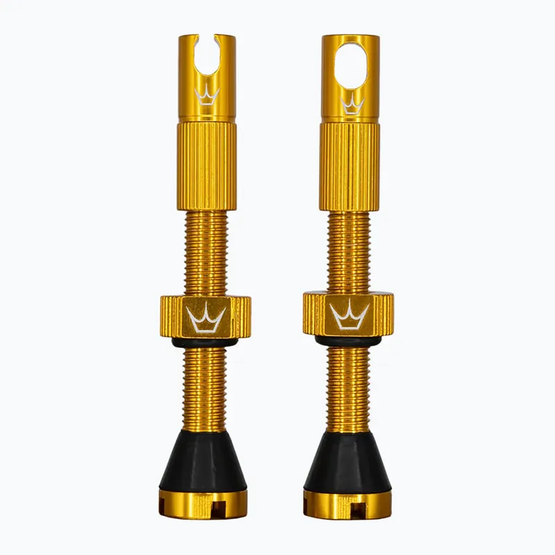 Sleva Sada ventilků Peaty‘s X Chris King MK2 Presta 42 mm gold