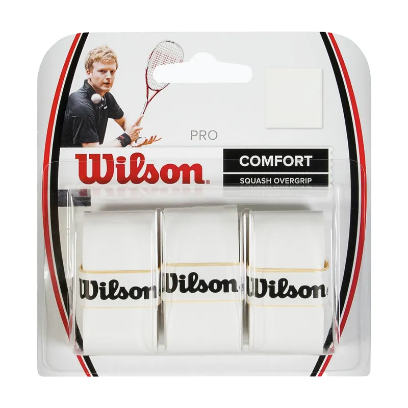 Wilson Sq Pro Overgrip Squash Wrap White WRR937000+ Pouze Dnes