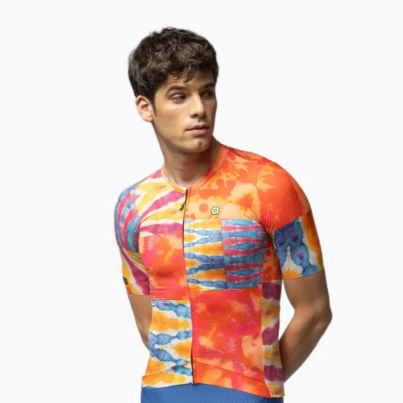 Vrácení Zdarma Pánský cyklistický dres Alé Clorofilla orange combo
