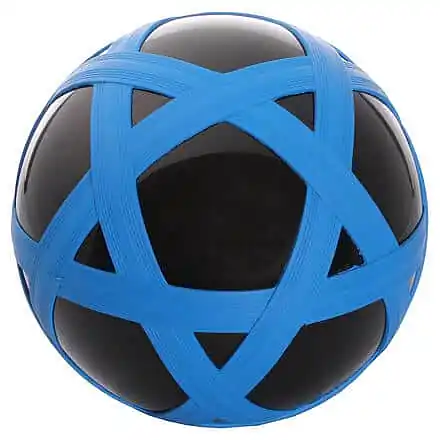 Super Cena Cross Ball gumový míč černá-modrá