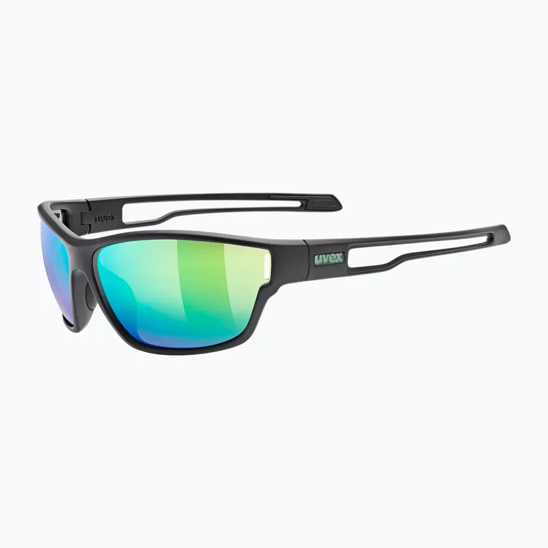 Sluneční brýle UVEX Sportstyle 806 black matt/mirror green Nejlepší Cena