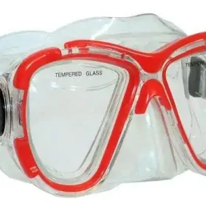 Ověřený Potápěčská maska ESCUBIA Nadir Senior - Červená