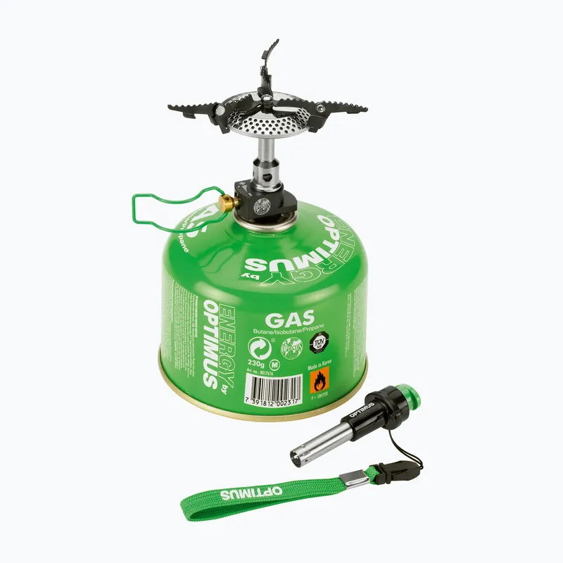 Kempingový vařič Optimus Crux Lite Piezo zelená 8018914 Akce