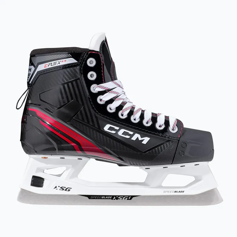 Pánské hokejové brankářské brusle CCM EFlex 6.5 SR black Nízká Cena