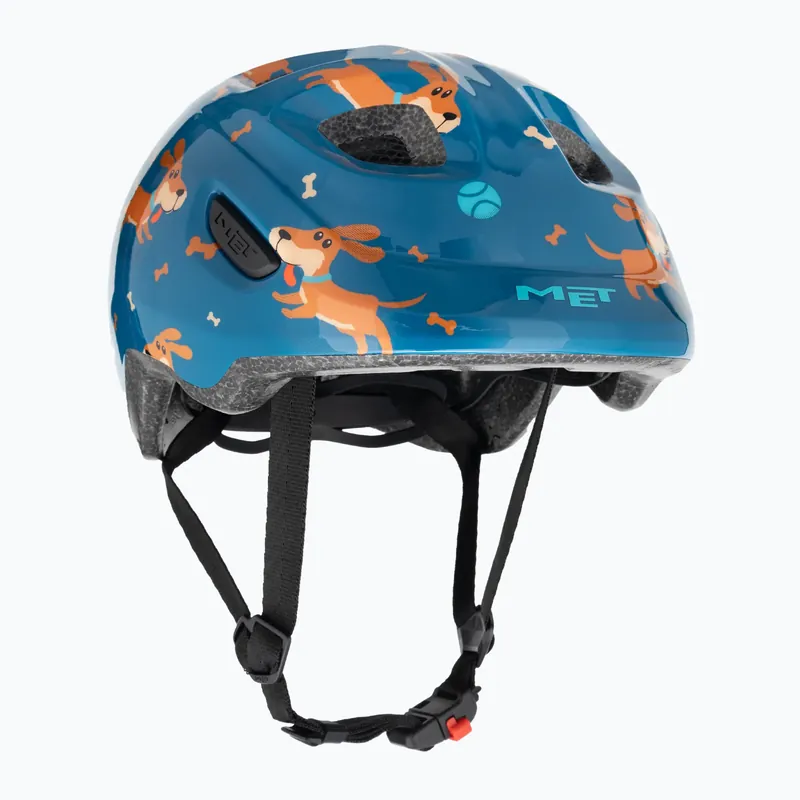 Tovární Cena Dětská cyklistická helma MET Hooray blue teckel glossy
