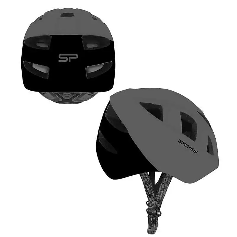 Jen Po Omezenou Doba Spokey CHERUB Dětská cyklistická přilba IN-MOLD, 52-56 cm, šedo-černá