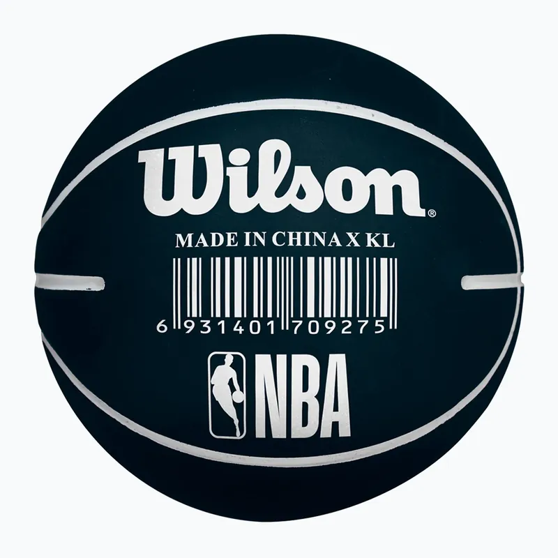 Sleva Basketbalový míč Wilson NBA Team Dribbler Utah Jazz black velikost 7