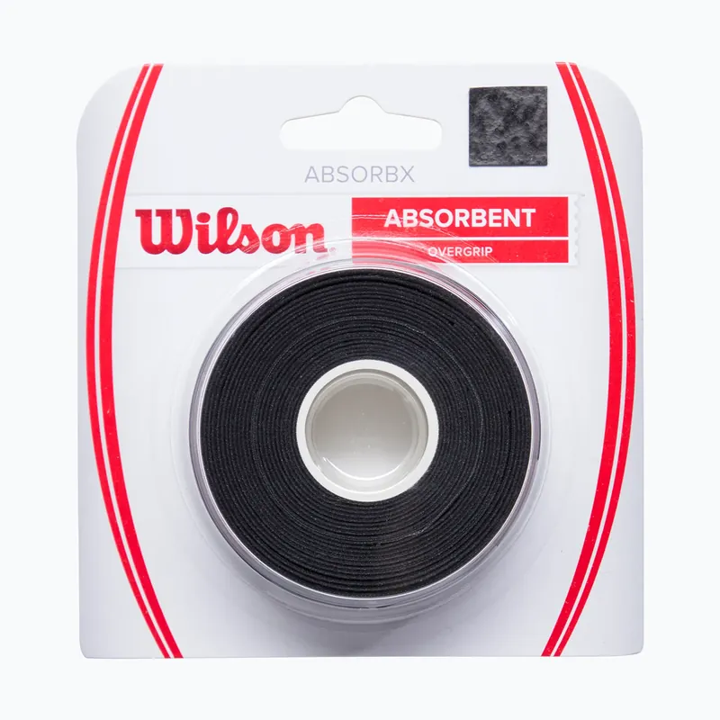 Must-Have Omotávky na tenisové rakety Wilson Absorbx Overgrip 3 ks black/white