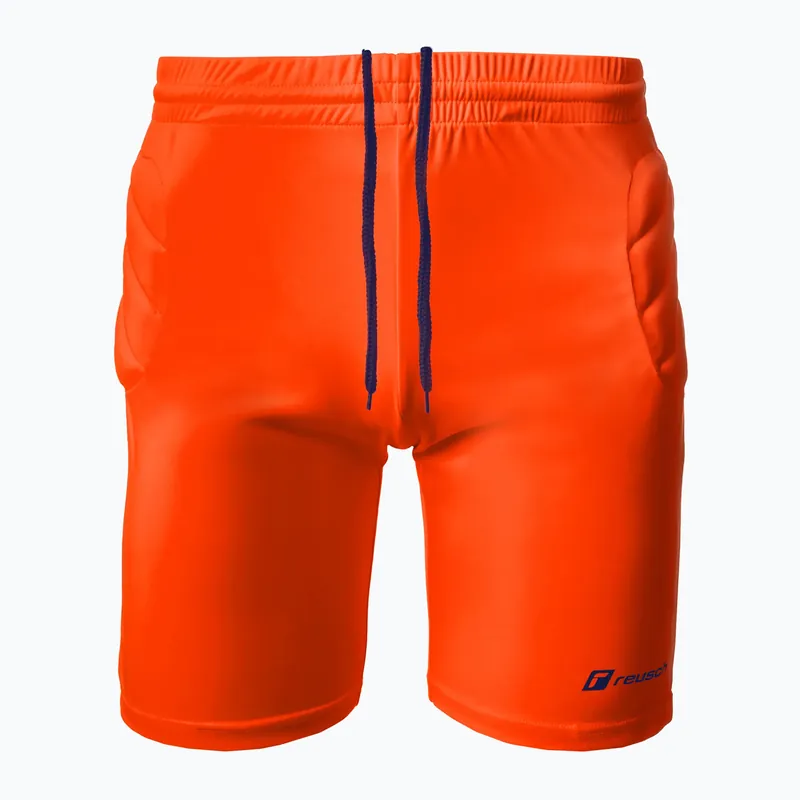 Dětské brankářské šortky Reusch Match Short Padded shocking orange/blue Vrácení Zdarma