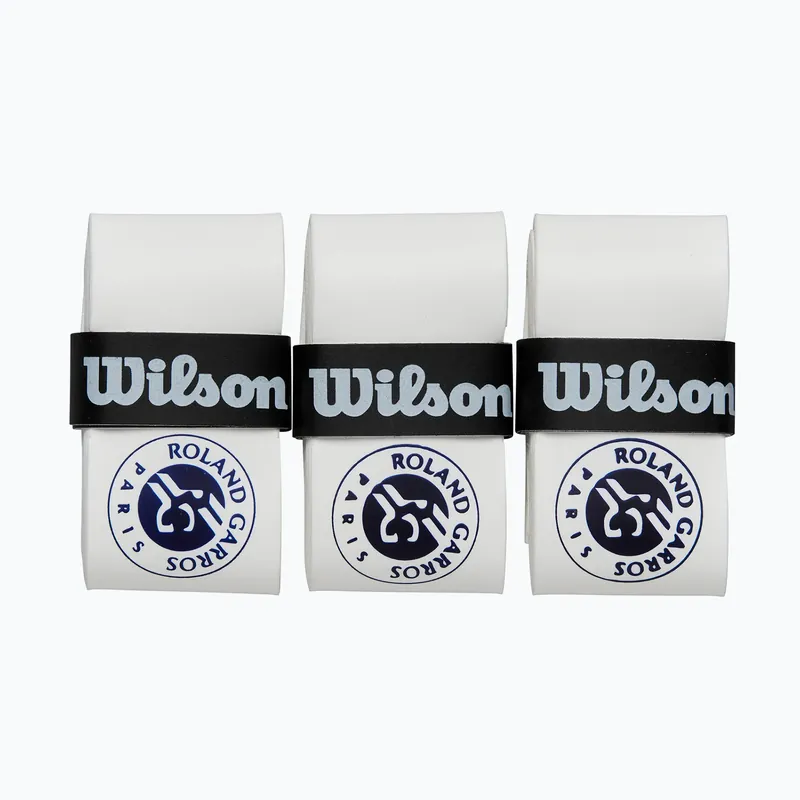 Omotávky na tenisovou raketu Wilson Roland Garos 2024 3 ks white Nakupujte Hned