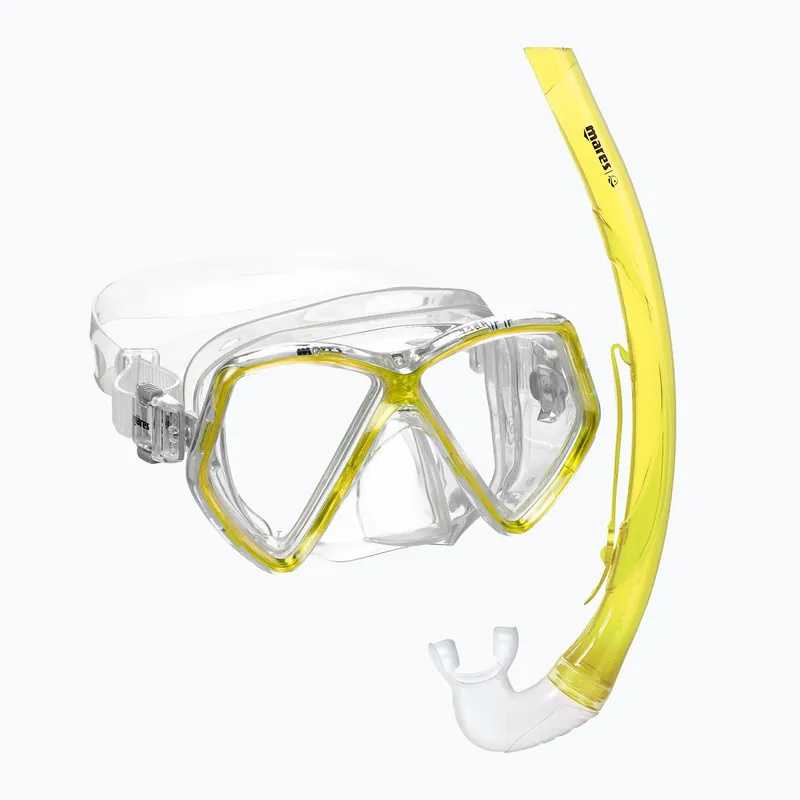 Dětská šnorchlovací sada Mares Combo Zephir Junior yellow/clear Koupit Online