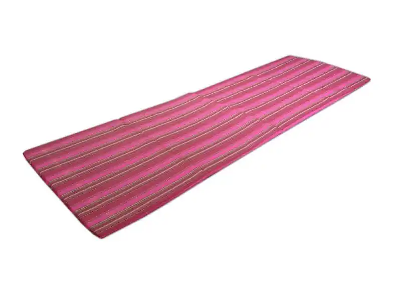 Čtyřdílné skládací plážové lehátko Sedco STRIPES - růžová Nízká Cena