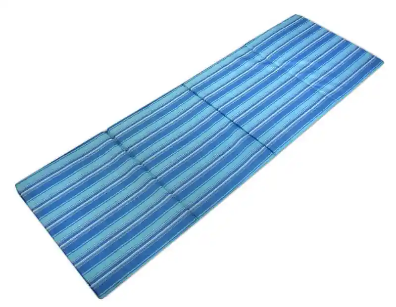 Čtyřdílné skládací plážové lehátko Sedco STRIPES - modrá Rychlé Dodání
