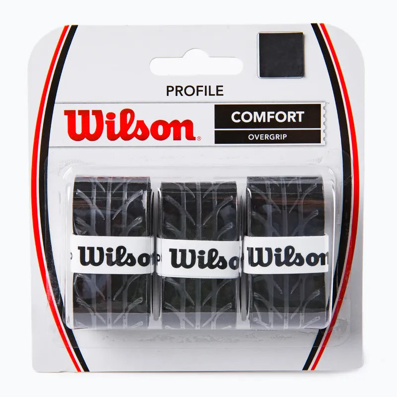 Odeslání Ihned Tenisová rukojeť Wilson Profile Overgrip černá WRZ4025BK+