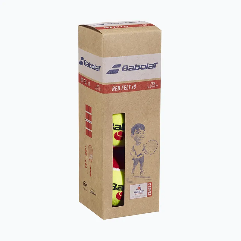Dětské tenisové míčky Babolat Red Felt 3 ks. yellow Ověřený