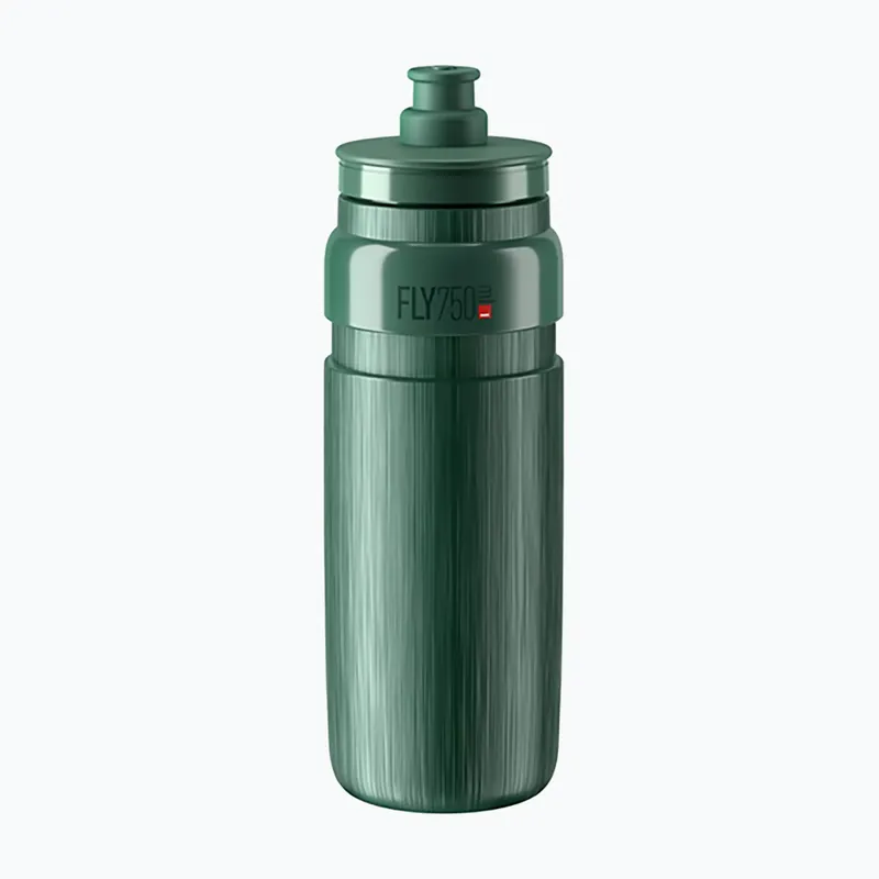 Cyklistická láhev Elite FLY Tex 750 ml dark green/grey logo Aktuální