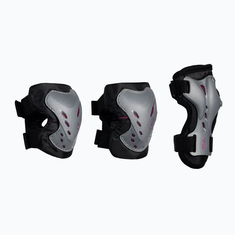 Pouze Dnes Sada dámských chráničů FILA FP Gears silver/black/pink