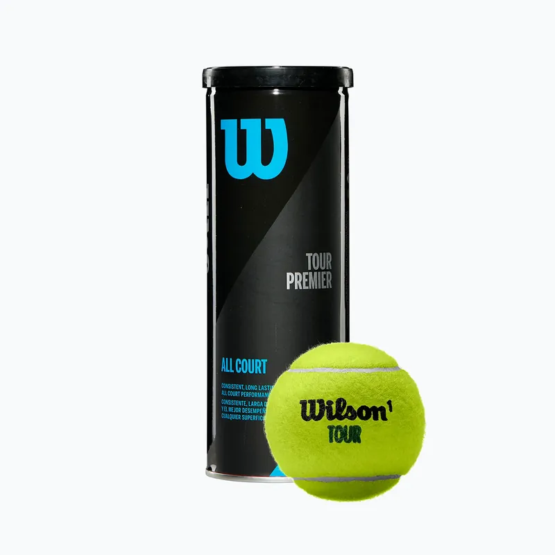 Sada tenisových míčků Wilson Tour Premier All Ct 3 ks žlutá WRT109400 Dokud Zásoby Vydrží