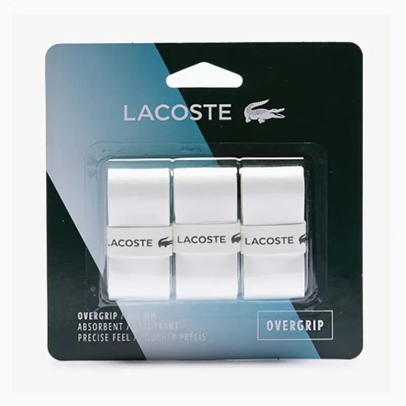 Kup Teď Omotávka na tenisovou raketu Lacoste Absorbent Overgrip 3 ks white