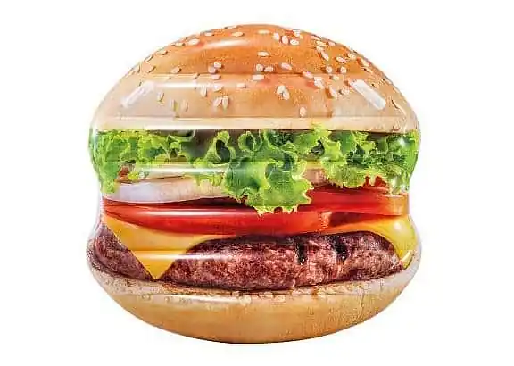 58780 Nafukovací ostrov hamburger 145 x 142 cm Oblíbený