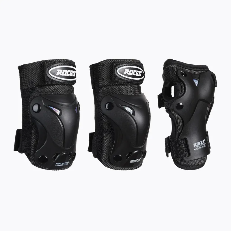 Chrániče Roces Ventilated 3 Pack Protectors 001 black 301352 Cenová Bomba