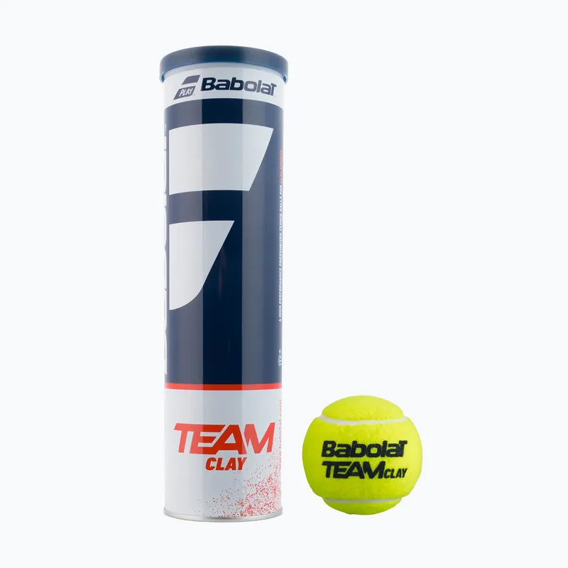 Sada tenisových míčků 4 ks. BABOLAT Team Clay 4 žlutá 502080 Cenově Výhodný