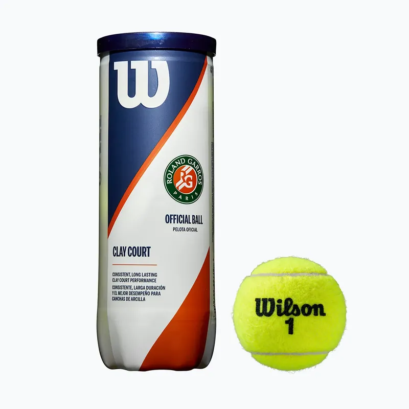 Sada tenisových míčků Wilson Roland Garros Clay Ct 3 ks žlutá WRT125000 Must-Have