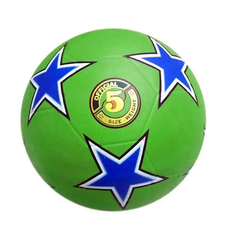 Míč kopaná RUBBER STAR - 5 - zelená Novinka