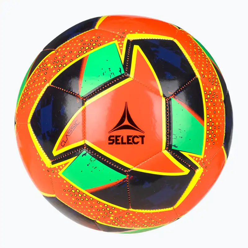 SELECT Classic v24 oranžová/zelená fotbalová velikost 5 Autentický