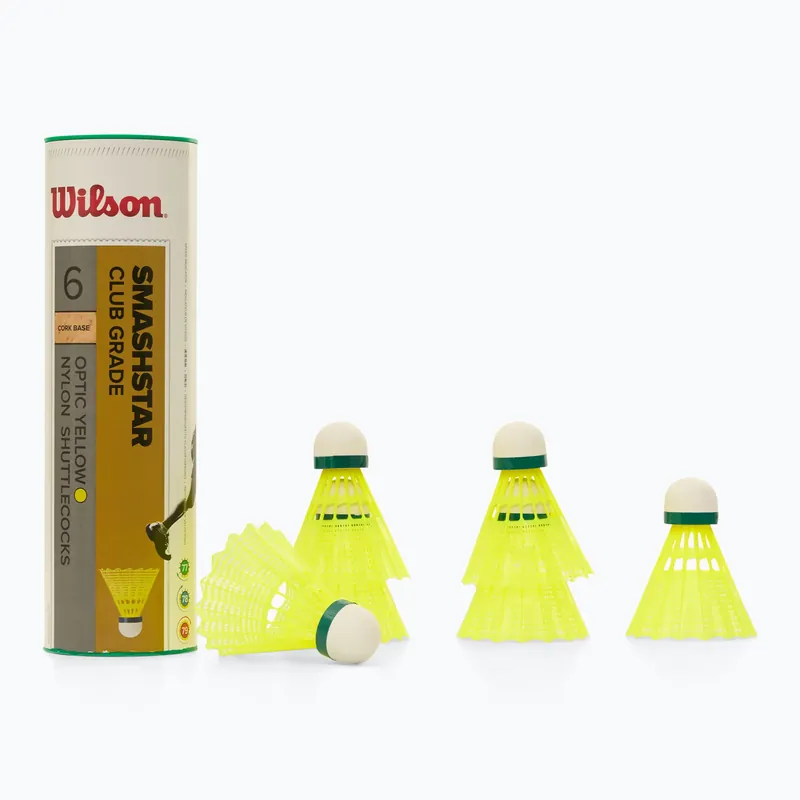 Nejprodávanější Badmintonové šipky Wilson Smashstar 6 szt. yellow