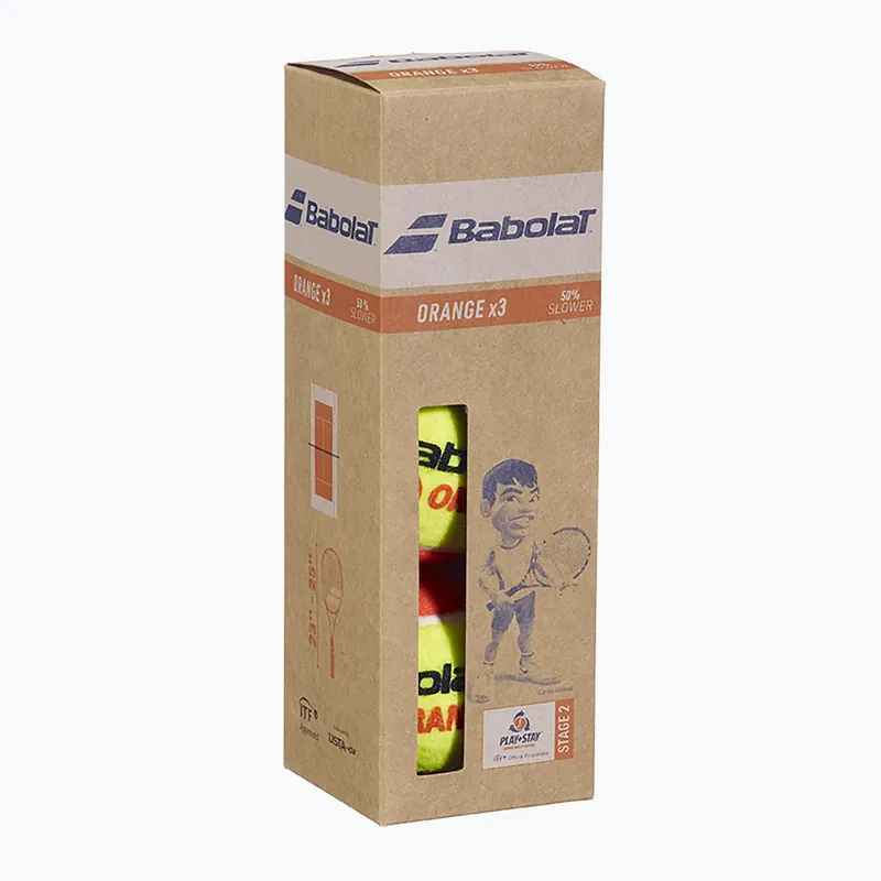 Tenisové míčky Babolat Orange Box 3 ks. yellow Jen Po Omezenou Doba