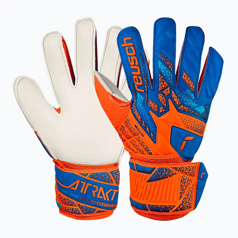 Bezpečná Platba Dětské brankářské rukavice Reusch Attrakt Solid Junior shocking orange/blue