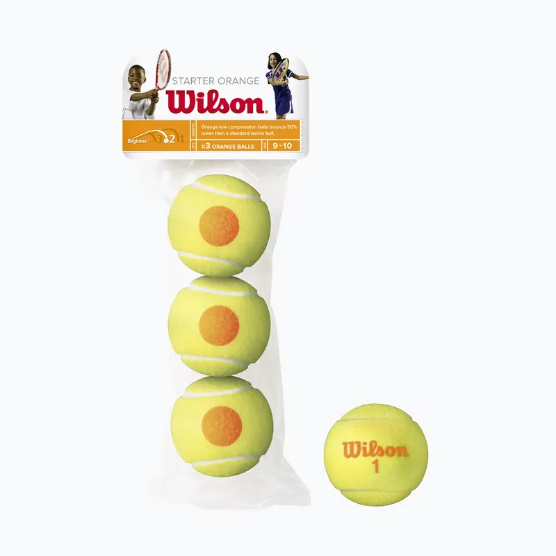 Jen Po Omezenou Doba Wilson Starter Orange Tball sada dětských tenisových míčků 3 ks žlutá WRT137300