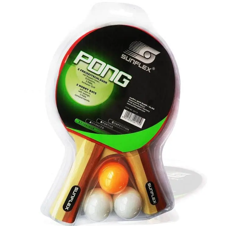 Nejprodávanější Pálky na stolní tenis SUNFLEX PONG SET 20115