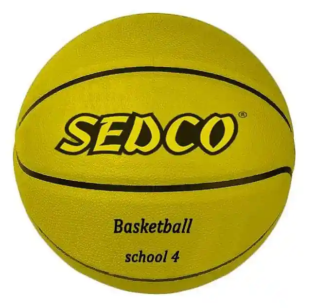 Míč basket SEDCO SCHOOL VEL 4. Odlehčený-perfektní pro školy - žlutá Levný