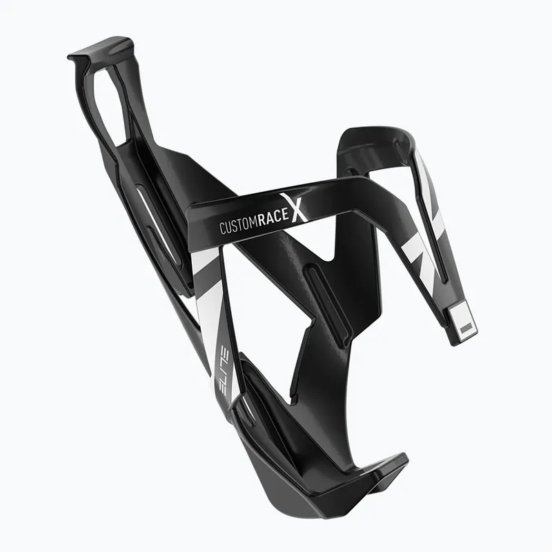 Košík na láhev na kolo Elite Custom Race X black glossy/white Přímo Od Výrobce