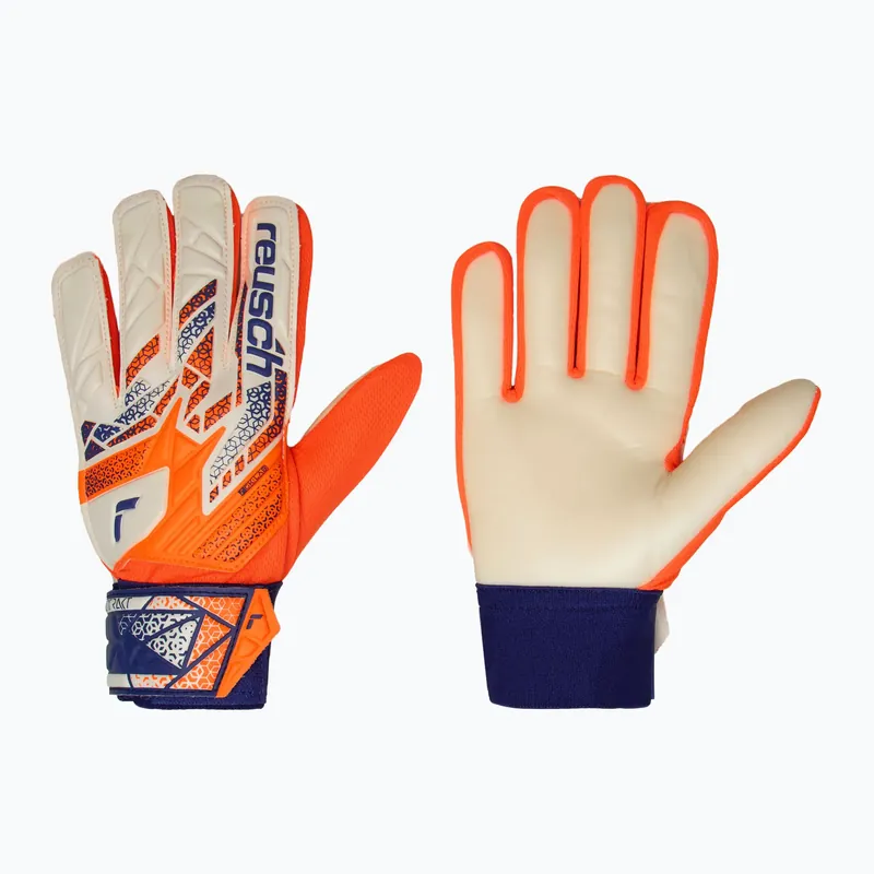 Ihned K Objednání Dětské brankářské rukavice Reusch Attrakt Starter Solid Junior shocking orange/energize blue