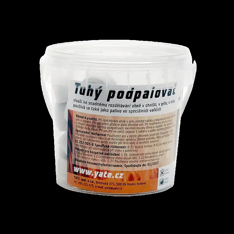 Objednat Nyní YATE 00010 Tuhý líh tablety v kyblíku 350 g