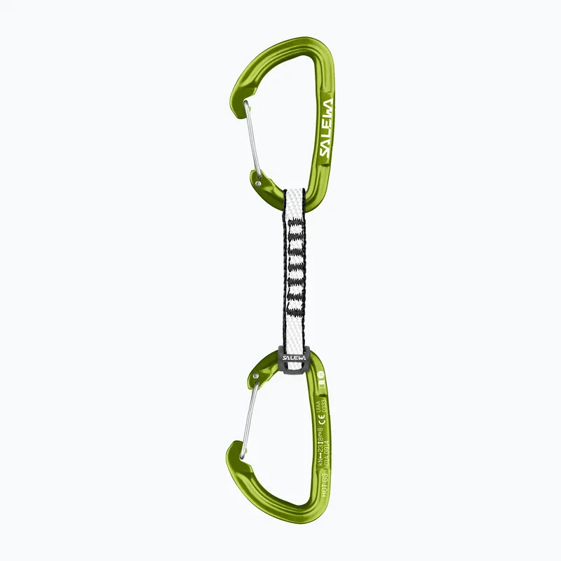 Lezecká expreska Salewa Expr Set Dyn Hot G3 Wire/Wire fluo green Nakupujte Hned