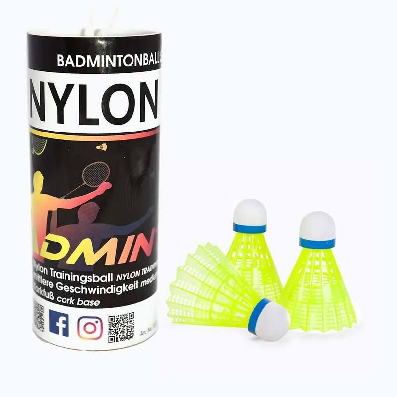 Expresní Doručení Sunflex Nylonové badmintonové šipky 3XY 3 ks žluté 53559