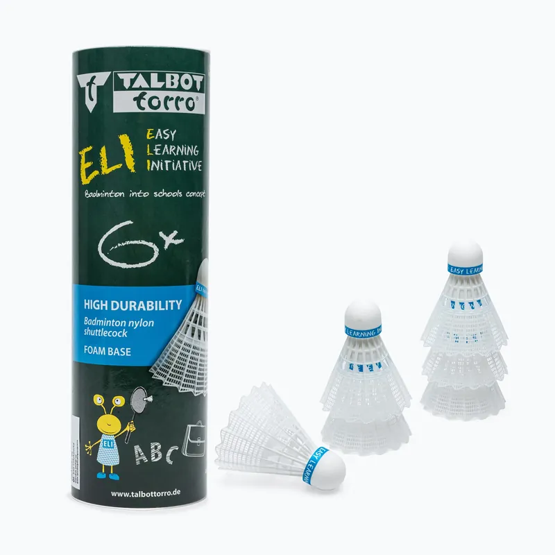 Badmintonové šipky Talbot-Torro Eli 6 szt. white Bezpečná Platba