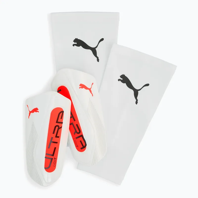 Aktuální Chrániče holení PUMA Ultra Light Sleeve puma white/glowing red