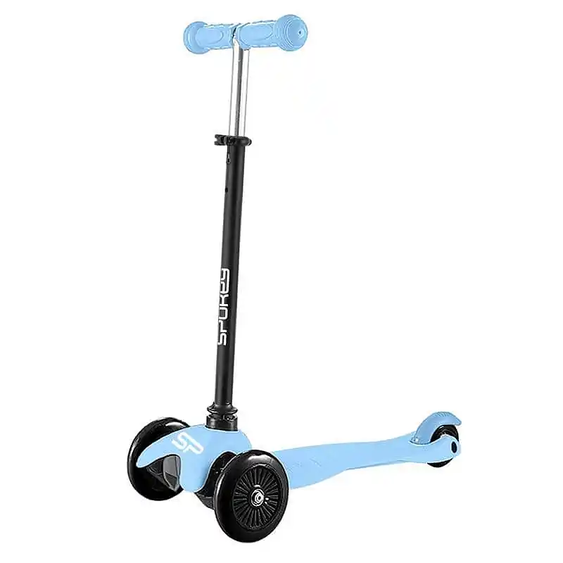 Spokey FUNRIDE Tříkolka dětská se svítícími kolečky, modrá Levný
