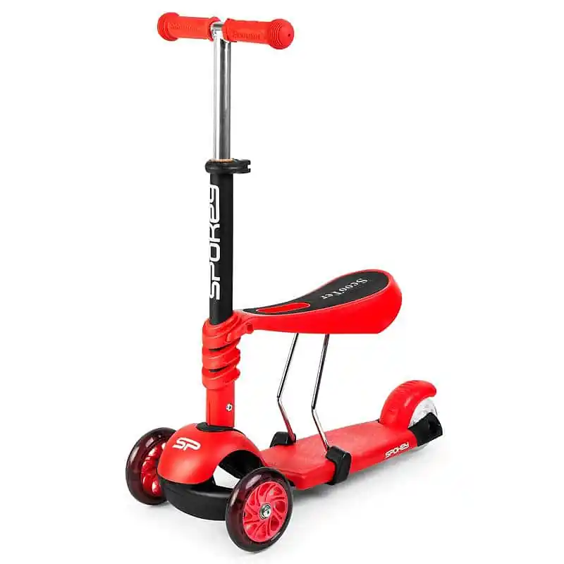 Spokey TRIPLA Tříkolka dětská se sedátkem, červená Horká Nabídka