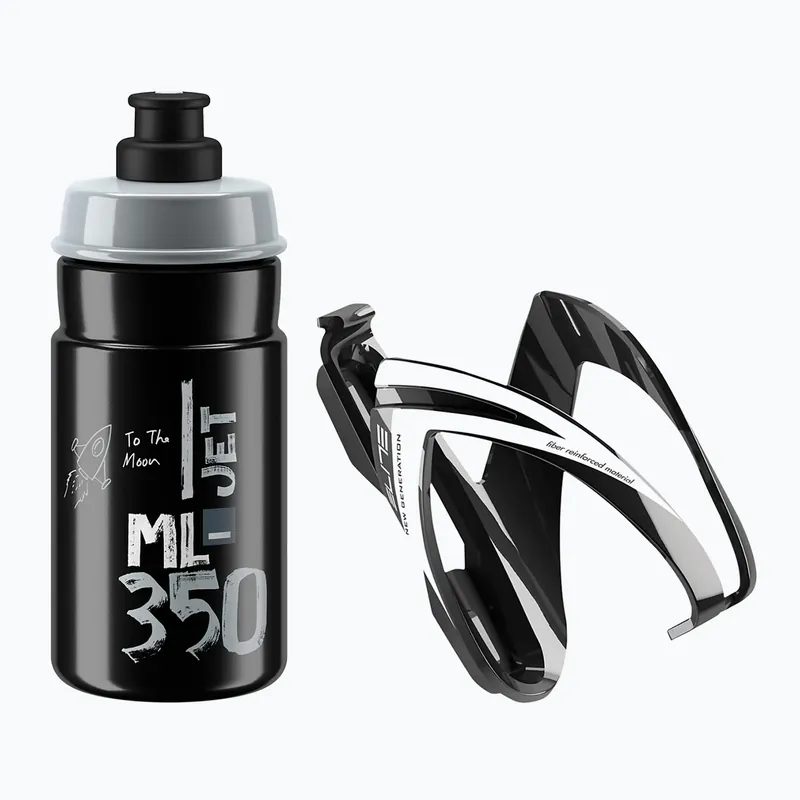 Elite CEO Jet bike kit držák + láhev 350ml black glossy/black/logo grey Cenově Výhodný