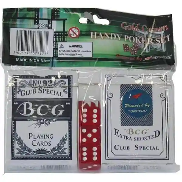 Značkový POKER - KARTY + 3 KOSTKY