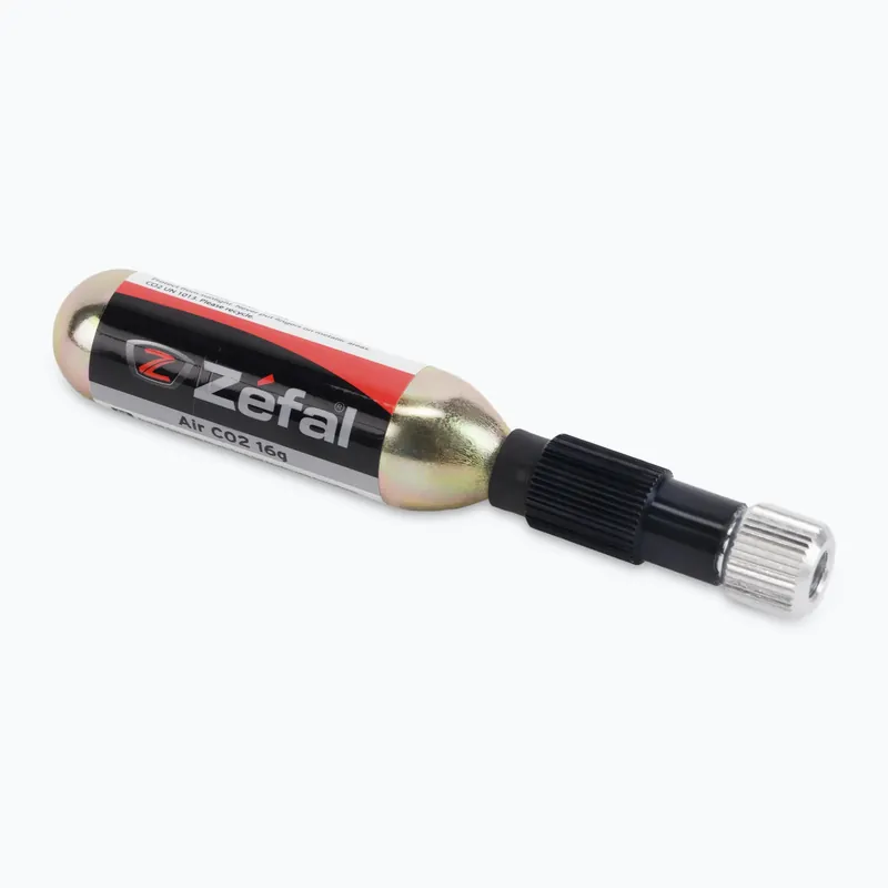 Sleva Cyklistická pumpička Zefal Ez Control + 16 G Cartrige černá ZF-4015