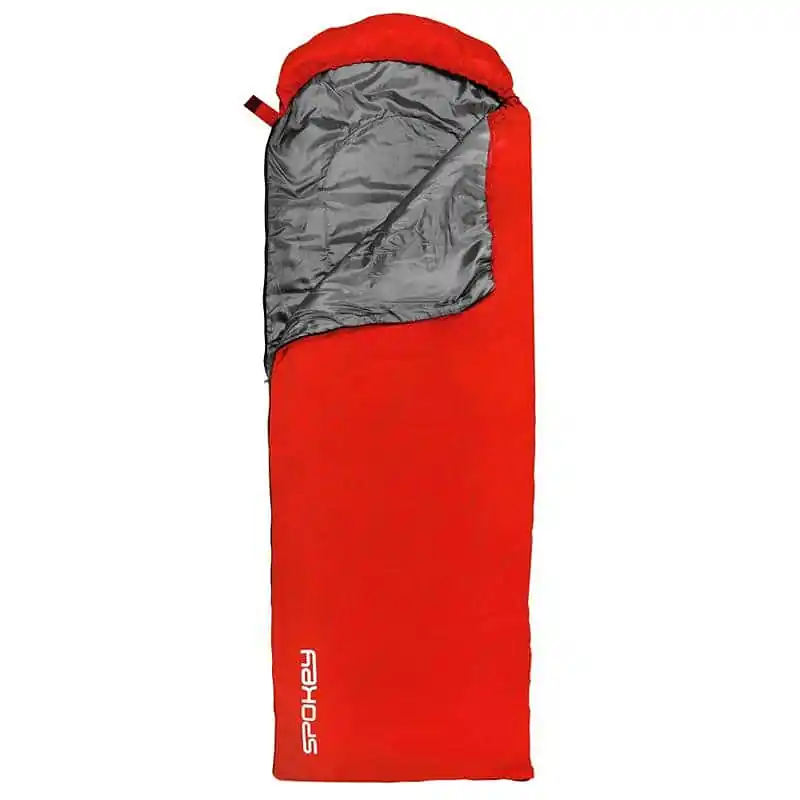 Must-Have Spokey MONSOON Spací pytel mumie/deka červený, pravé zapínání