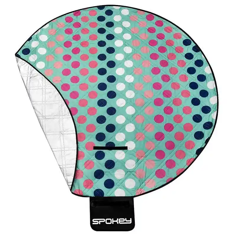 Akční Nabídka Spokey PICNIC DOTS Pikniková deka kulatá, průměr 140 cm