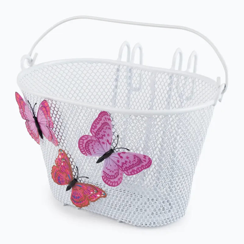 Košík na řídítka Basil Junior Přední Jasmin Butterfly bílý B-30133 Akce